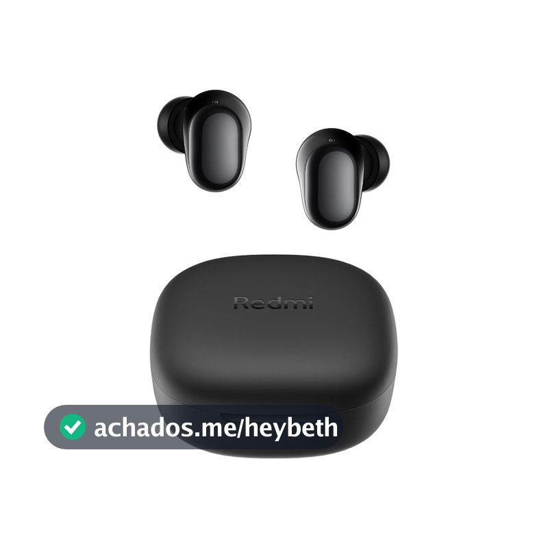 Fone Bluetooth Redmi Buds 6 Play Xiaomi, Preto (XM812PRE)