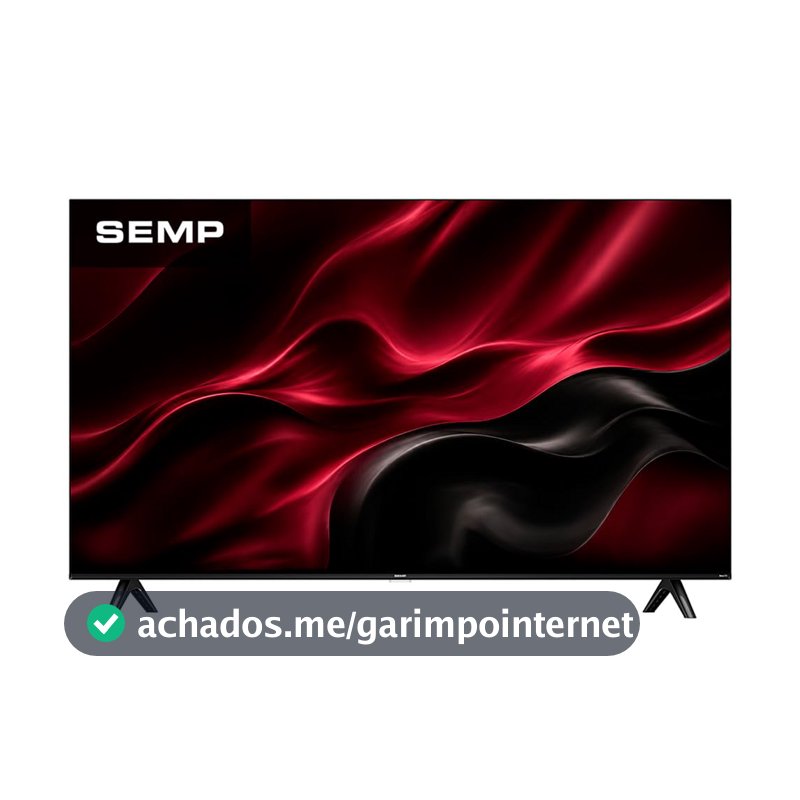 Smart TV Semp 43 Polegadas LED Full HD S42R Roku TV Wi-Fi Dolby Audio Brilho até 240 Nits 43S42R