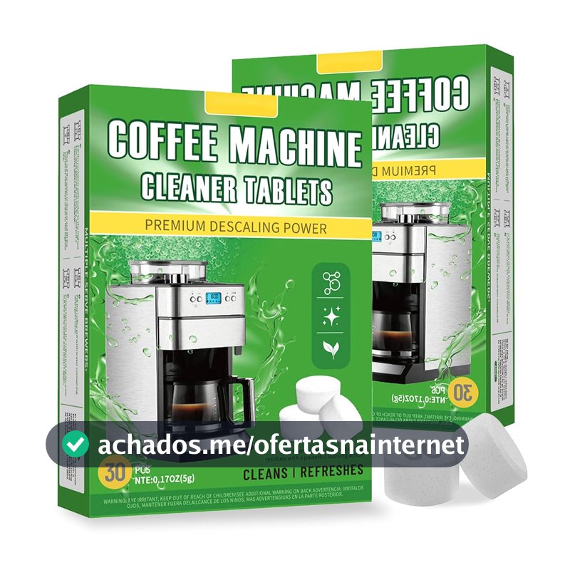 Conjunto 60 Descalcificantes Cafeteira, Descalcificante para Dolce Gusto, Descalcificante para Nespresso, Limpador para Maquina de Café Expresso, Compatíveis com Cafeteira Tres Oster Saeco Phillips