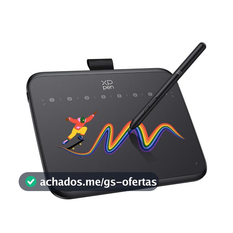 XPPen Deco 640 Mesa Digitalizadora 6 Polegadas, 16384 Níveis de Pressão com Caneta y Chave Virtual
