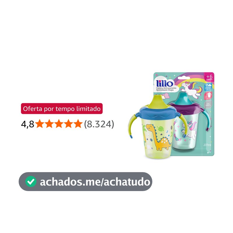 Lillo Caneca Antivazamento Magia - Verde…