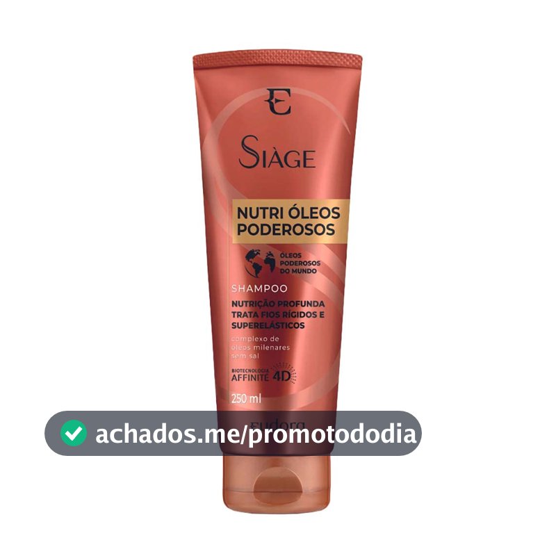 Eudora Siàge Nutri Óleos Poderosos Shampoo 250ml