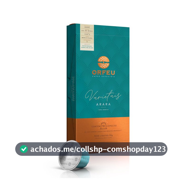 Cápsulas Orfeu Arara Compatíveis Nespresso® 10 Unidades