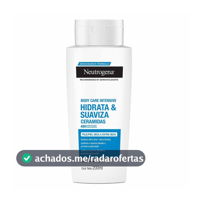 Hidratante Corporal Neutrogena Body Care Intensive Hidrata & Suaviza, 200ml