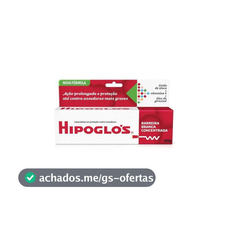Creme Preventivo de Assaduras para Bebês Hipoglós, Fragrância Suave, 120g