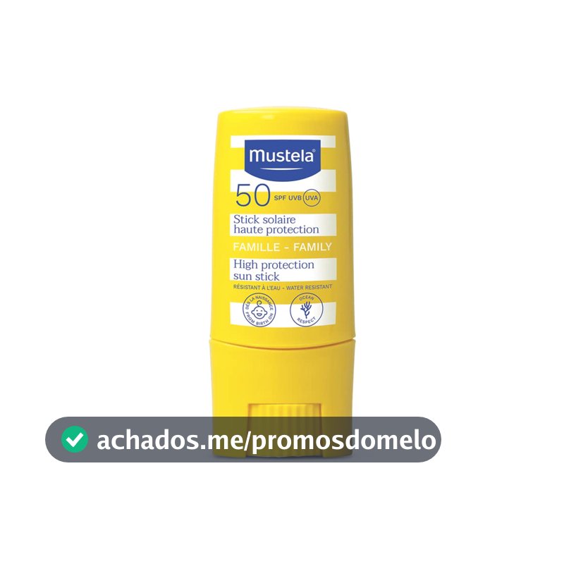 Protetor Solar Facial em Bastão Mustela, FPS 50, 8g