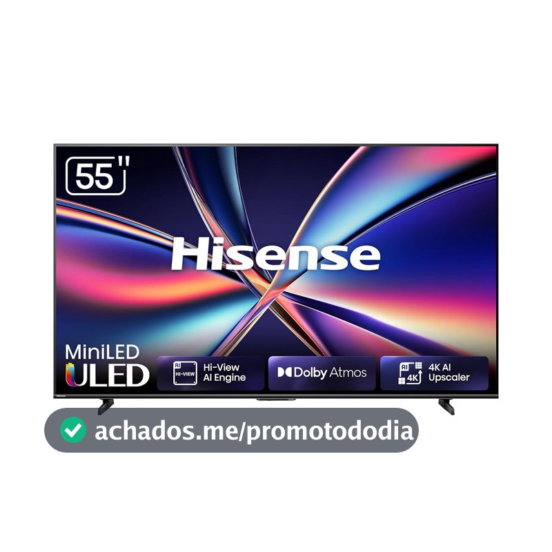 Hisense Smart TV 4K 55" Polegadas 55U6QV Mini LED