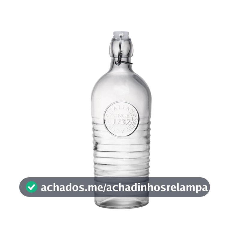 LYOR - Garrafa com Tampa Hermética 500ml Vidro