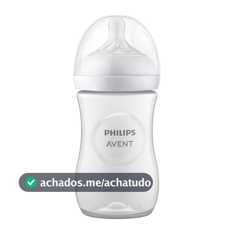 Philips Avent Mamadeira Pétala 3.0 9oz/260ml com Bico de Fluxo Médio (Fluxo 3), Azul, SCY903/01