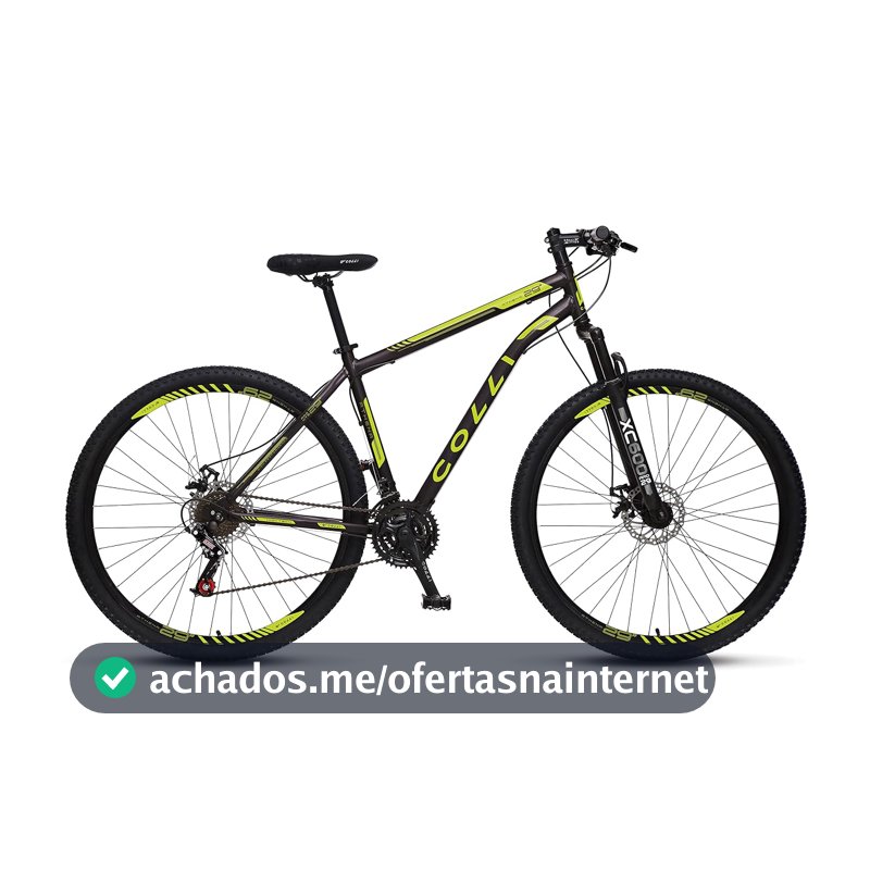 Colli Bike, Bicicleta Athena Aro 29 Freios a Disco Dianteiro e Traseiro, 36 Raias, 21 Marchas, Suspensão Dianteira