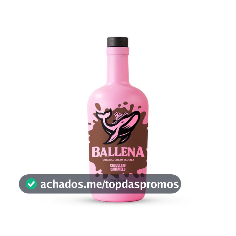 Licor Ballena chocolate e caramelo 750ml