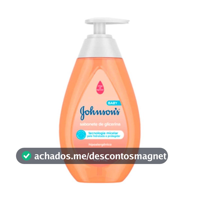 Sabonete Líquido de Glicerina Johnson's Baby, Da Cabeça aos Pés, 400ml