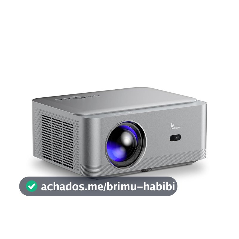 Bettdow Projetor 4k 8k 18000 Lumens [Netflix-Licensed] Hd 1080p nativo, Smart Projetores Retroprojetor Portatil 500 ANSI WiFi 6 BT 5 HDMI2.1, Auto Correção Trapezoidal, Foco Eletronico AC1082