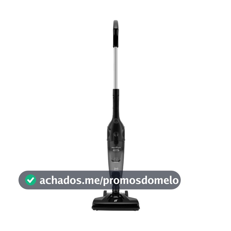 Britânia Aspirador de Pó Vertical 2 em 1 BAS1295P 1250W 127V Preto