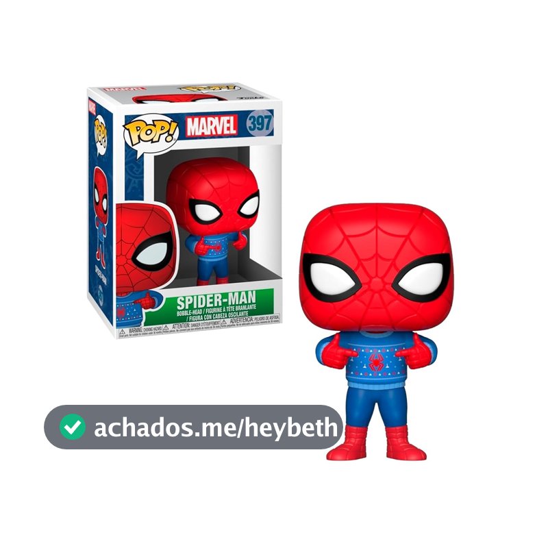 Candide, Marvel - Homem-Aranha com Sweater Natalino, Boneco, Funko Pop!