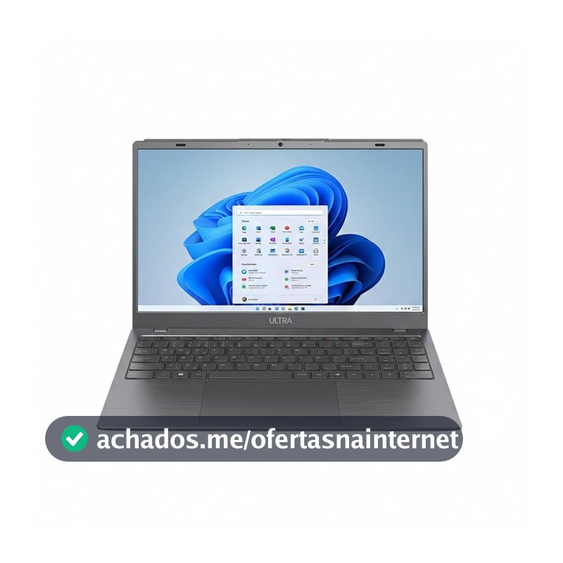 Notebook Multi Ultra 15.6" Full HD Intel Pentium Gold 6500Y 4GB RAM 128GB eMMC Windows 11 Home Copilot Câmera 2MP - UB365