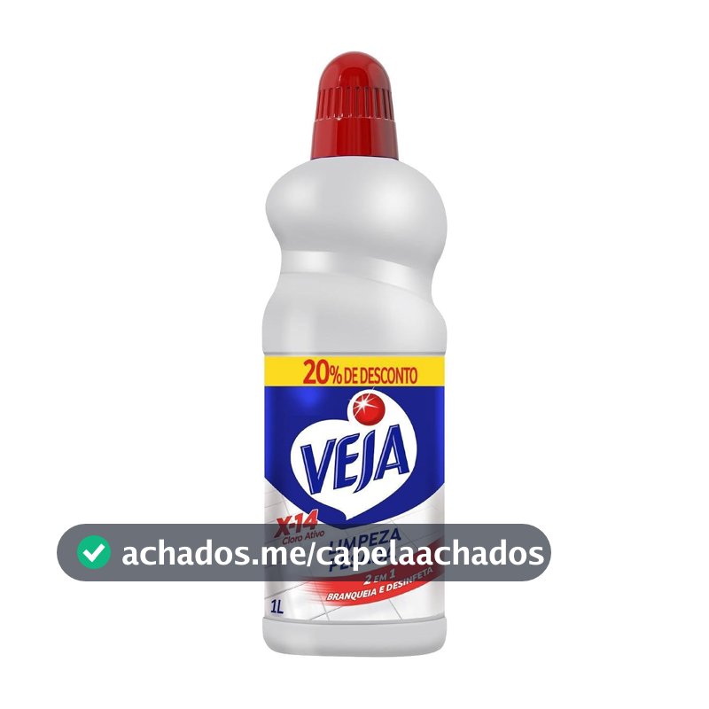 Veja Limpador para Limpeza Pesada Cloro Ativo 2 em 1 - 1L