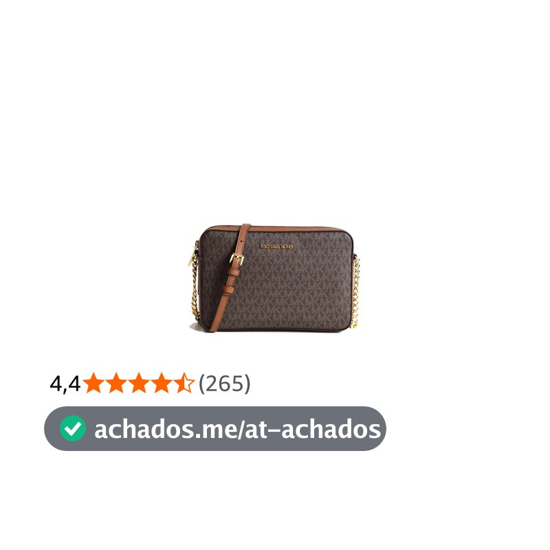 Michael Kors Bolsa tiracolo grande para leste e oeste