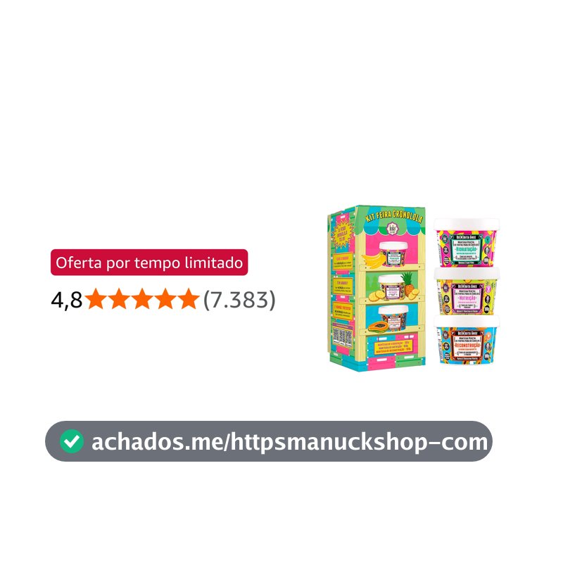 Lola Cosmetics Kit Cronograma Capilar Be(m) Dita Ghee - 3 Produtos