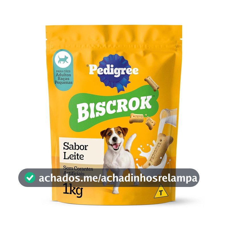 Biscoito Pedigree Biscrok Para Cães Adultos Raças Pequenas, 1 kg