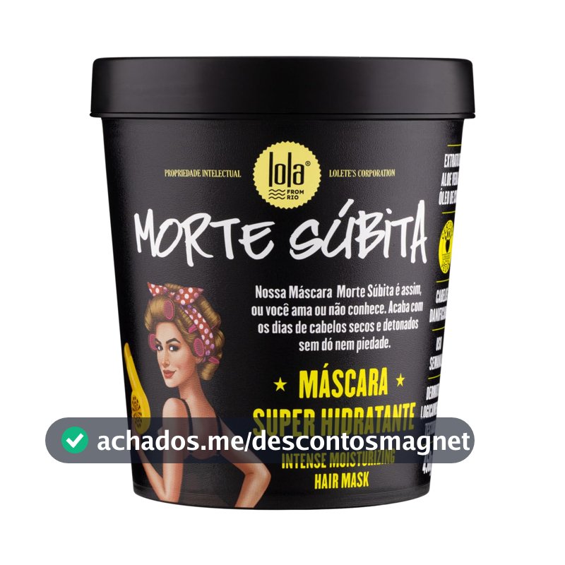 Morte Súbita Máscara Super Hidratante 450g , Lola Cosmetics