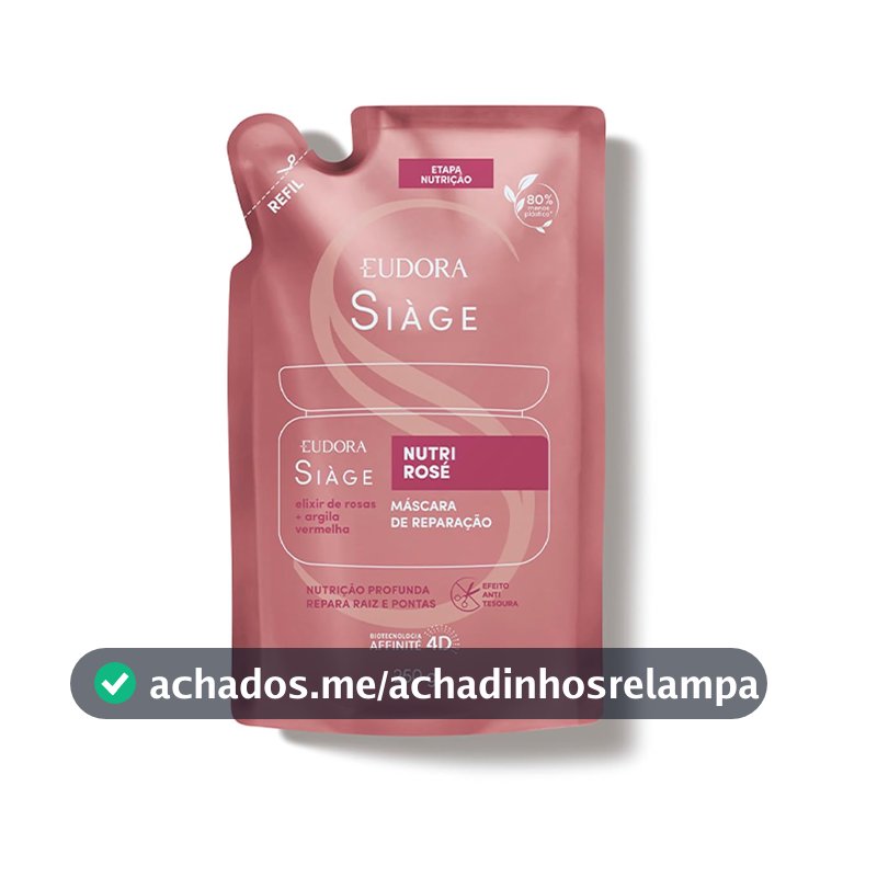 SIAGE REFIL MÁSCARA CAPILAR NUTRI ROSE 250g