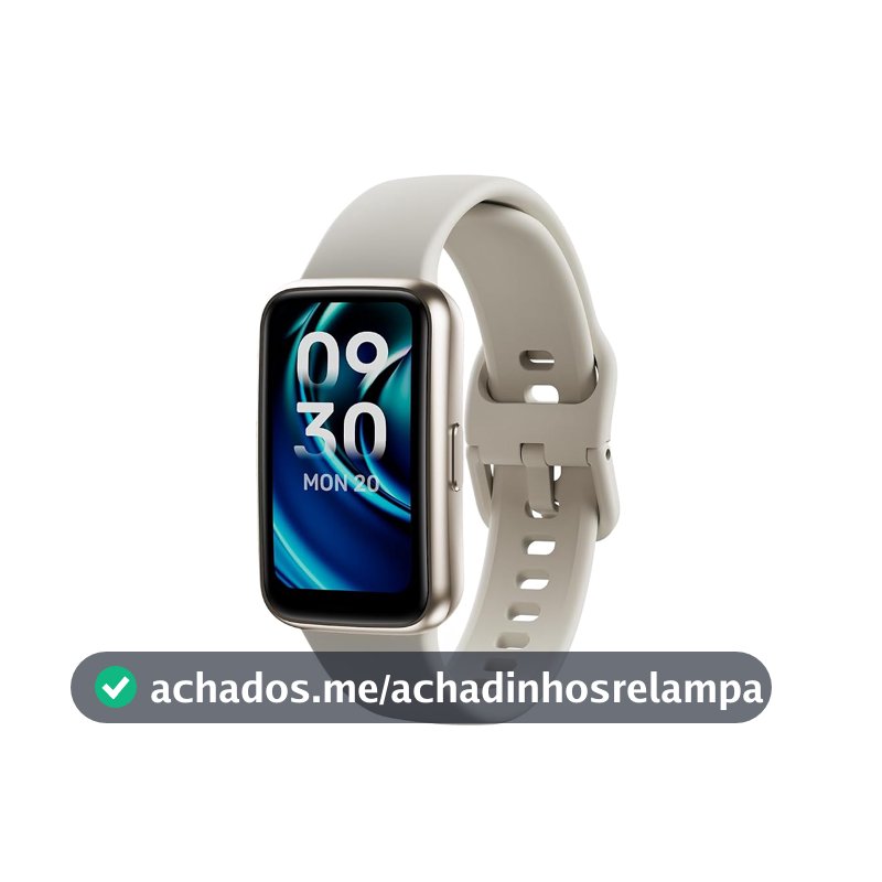 Smartband Inteligente à Prova D'Água para Natação, +100 Mostradores, Smartwatch Relógio FB057 para Homens e Mulheres (Prata)