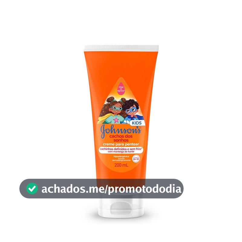 Creme para Pentear Johnson's Baby Cachos dos Sonhos, 200ml