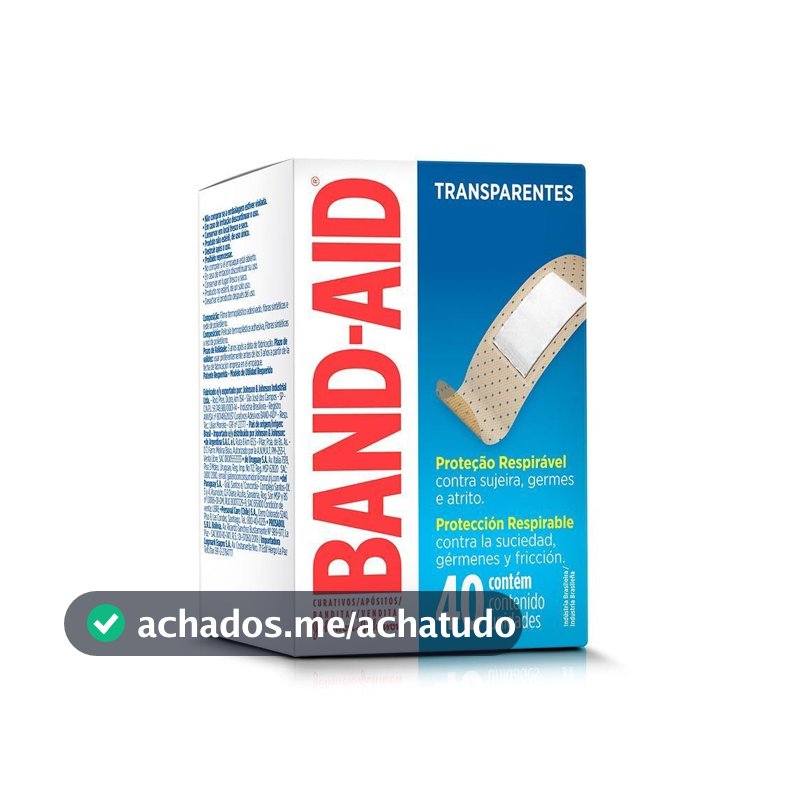 Curativo Adesivo Band-Aid Regular, 40 Unidades