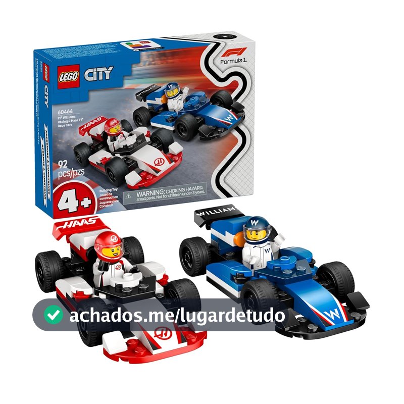 LEGO City Formula 1 Carros de Corrida de F1 da Williams Racing 60464