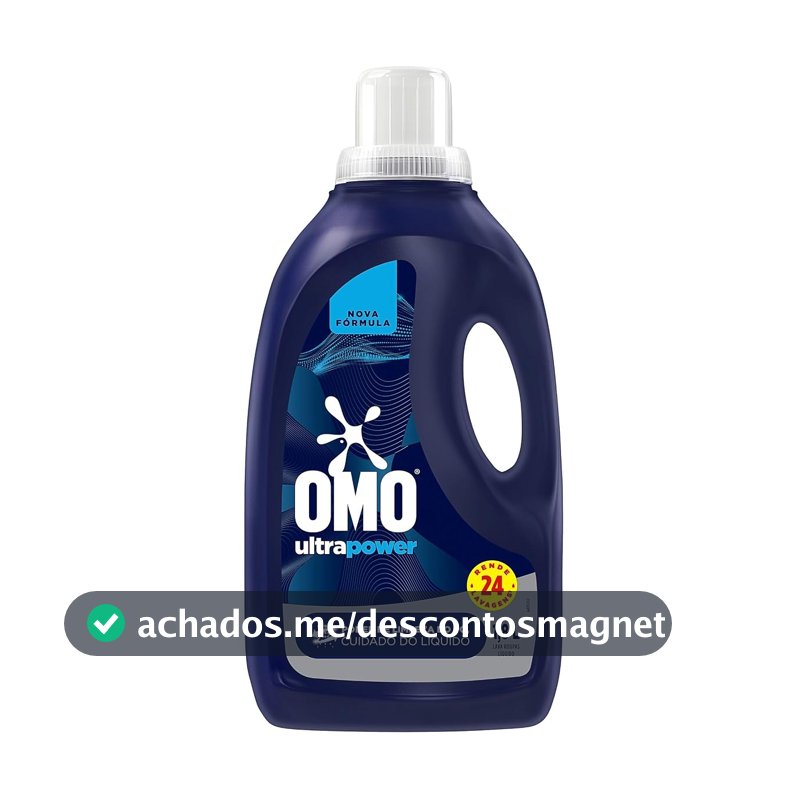 OMO Lava-Roupas Líquido Ultra Power Frasco 1,8L