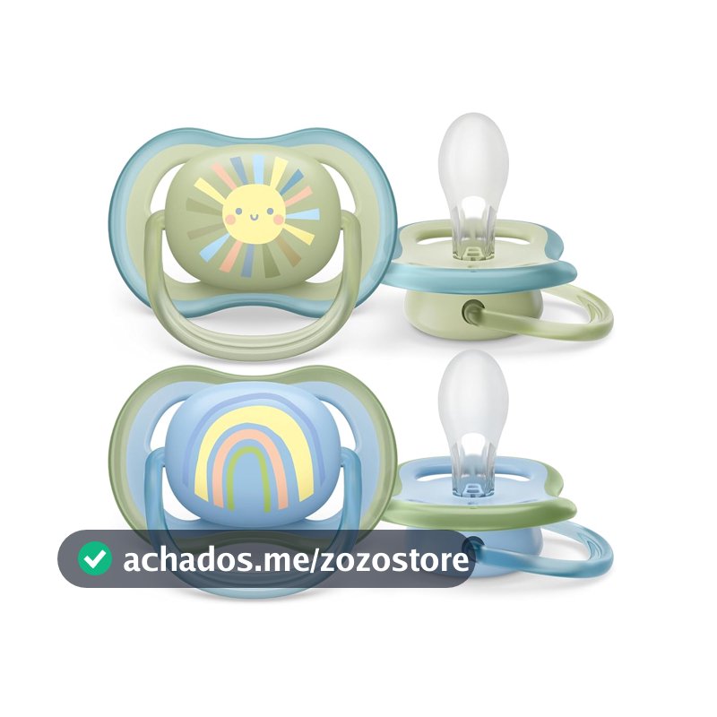 Chupeta Dupla Ultra Air Philips Avent Decorada Recém Nascido 0-6M