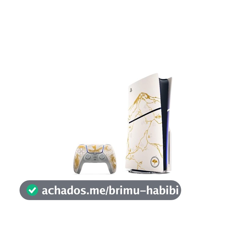 Pack do console PlayStation®5 – Edição Limitada Ouro - Ghost of Yōtei
