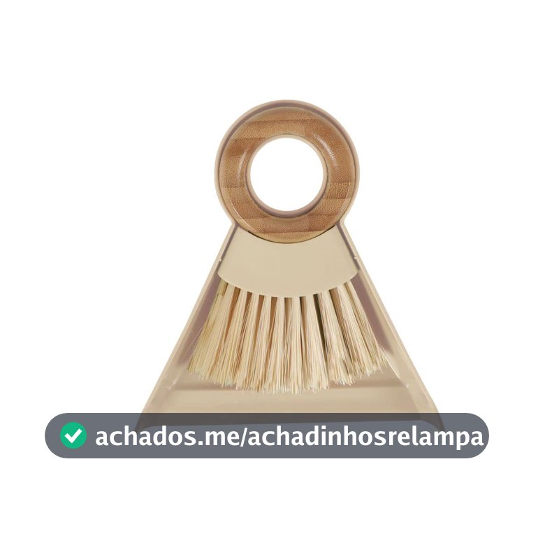 Oikos - Kit Escova de Bambu e Pá Pequeno para Limpeza