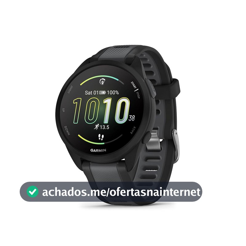 Garmin Relógio Forerunner 165 - 43mm com Monitor Cardíaco de Pulso e GPS