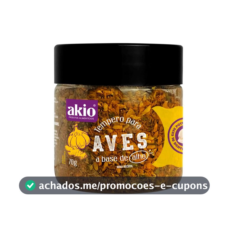 Akio Tempero Aves 70G A Base De Alho