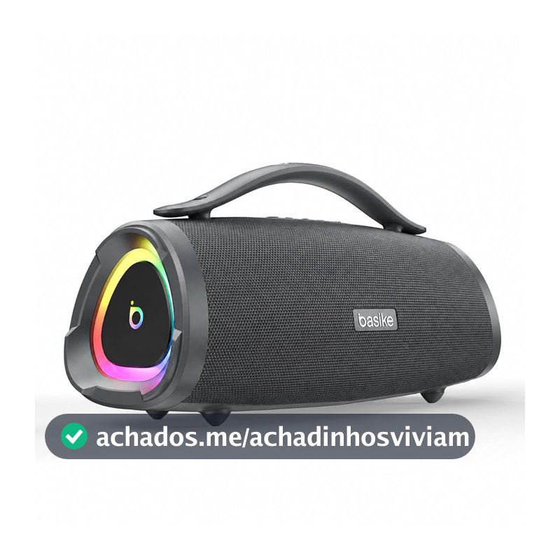 Basike Caixa de Som Bluetooth Portátil Boombox, 160W RMS (200W Pico), TWS