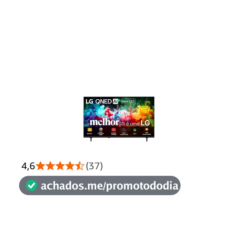 Smart TV LG QNED Mini LED AI 4K QNED70 50 polegadas 2026