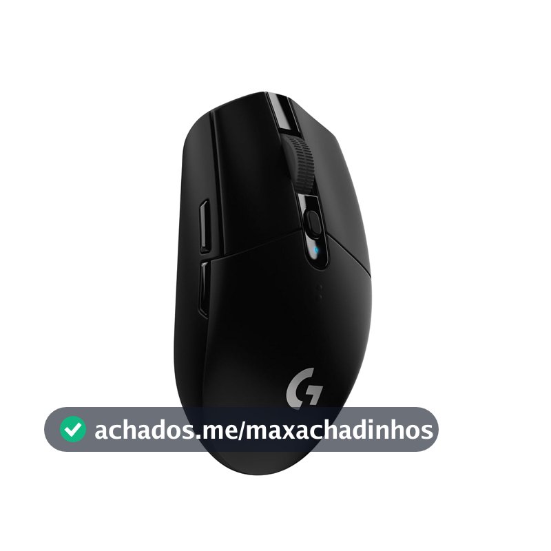 Mouse Gamer Sem Fio Logitech G305 LIGHTSPEED com 6 Botões Programáveis e Até 12.000 DPI - Preto