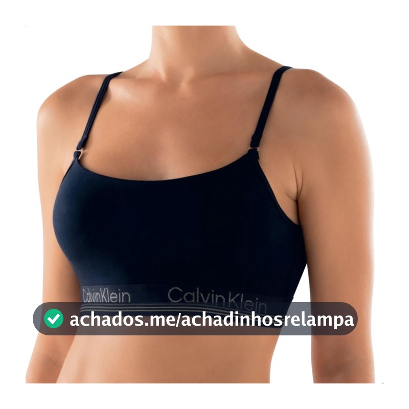 Top Calvin Klein Algodão Cotton Costas Naked Feminino Original