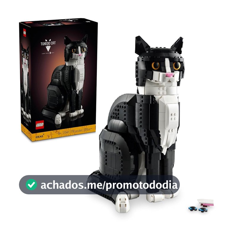 LEGO Ideas Gato Frajola, Ideia de Presente para Fãs de Animais 21349