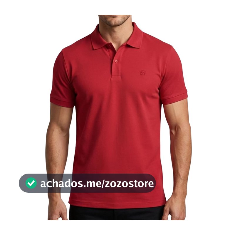Camisa Polo Piquet Masculina Cores Lisa Slim Casual Premium
