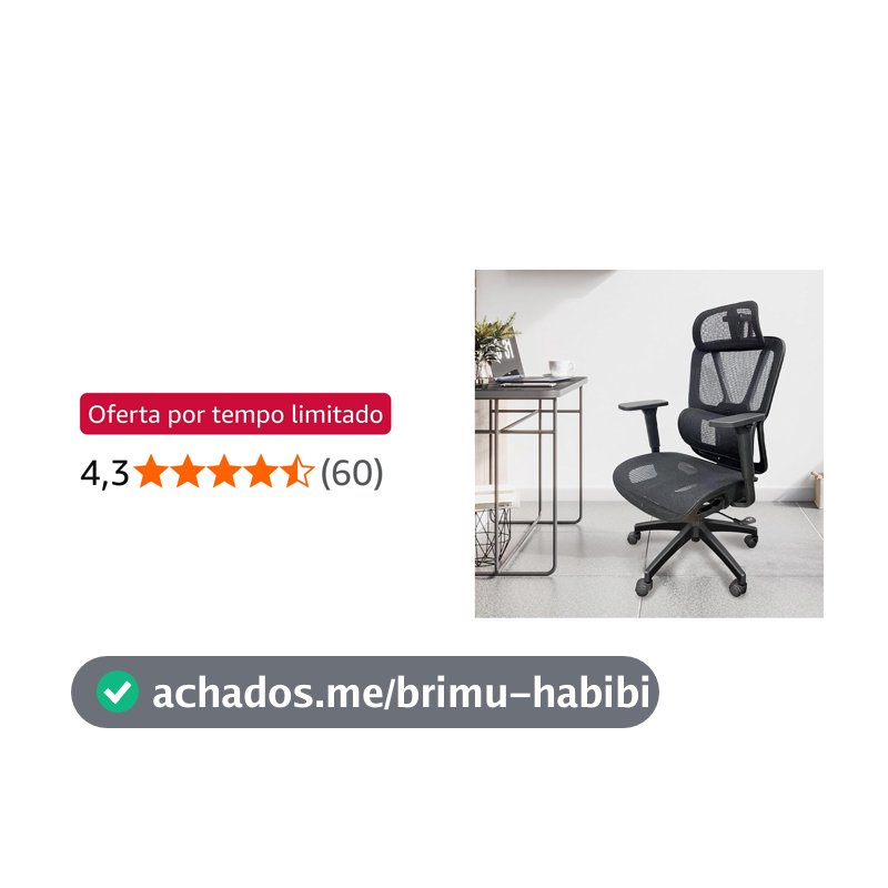 Cadeira de Escritório Ergonômica Python Fly em Malha - Testada conforme NR-17, Lombar Integrada Fixa, Assento Arejado, Braços 3D, Suporta até 150kg(preto)