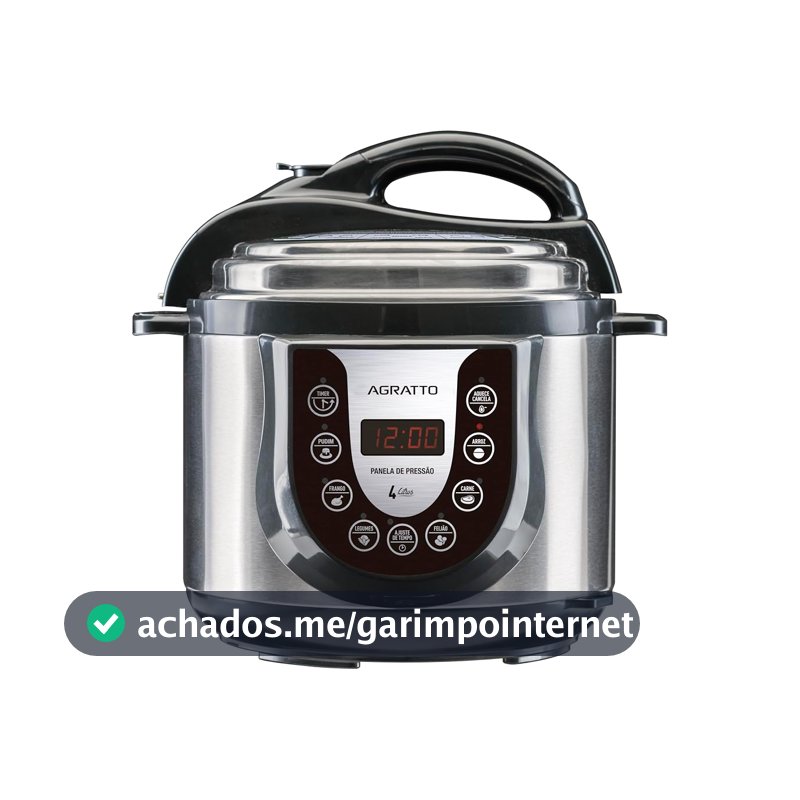 Panela de Pressão Eletrônica Ped-01 127v/60hz Agratto, 3878, Inox