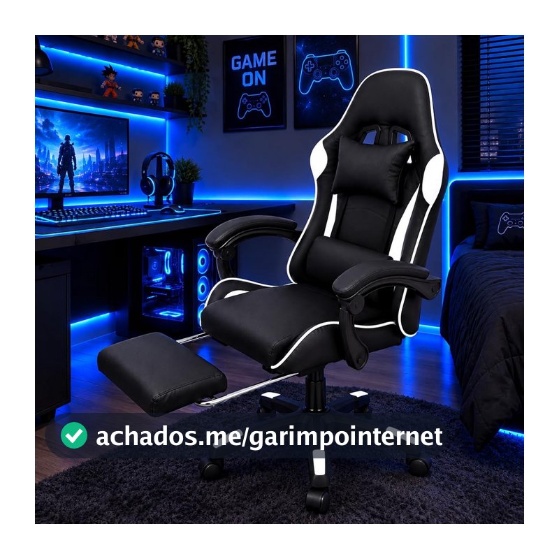 Cadeira Gamer Ergonômica Start Line Para Escritório + CX - Branca