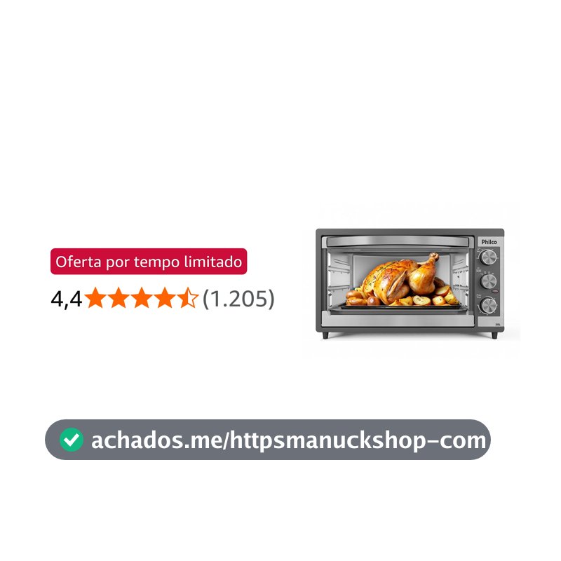 Forno Elétrico Philco 50L Dupla Resistência PFE52P 127V