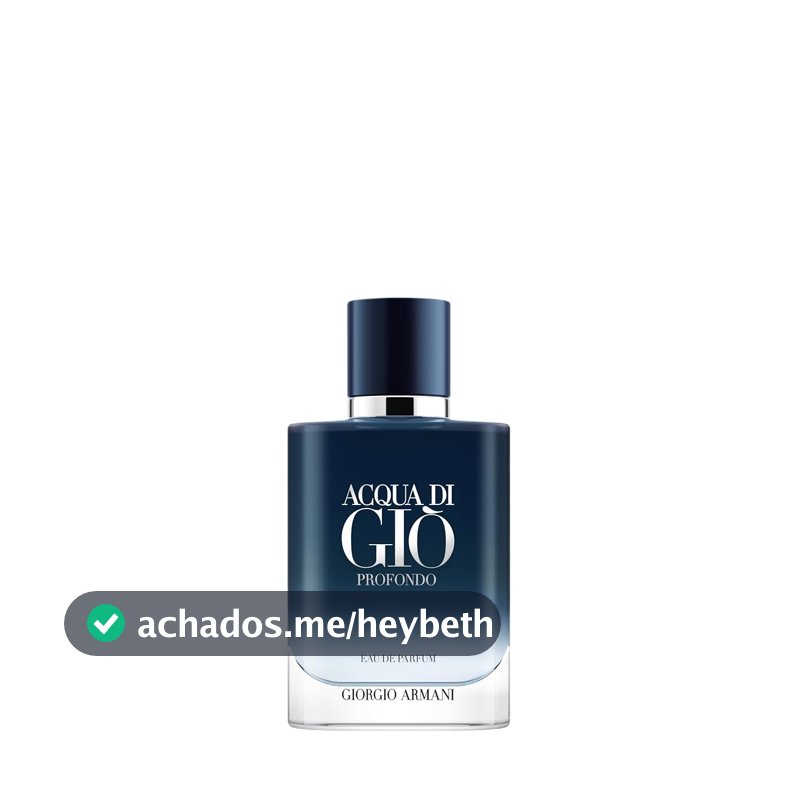 Armani Beauty, Acqua di Giò Profondo Eau de Parfum, Giorgio Armani, Perfume Masculino, Fragrância Aquática Amadeirada com Notas de Lavanda, Patchouli, Alecrim e Mandarina Verde