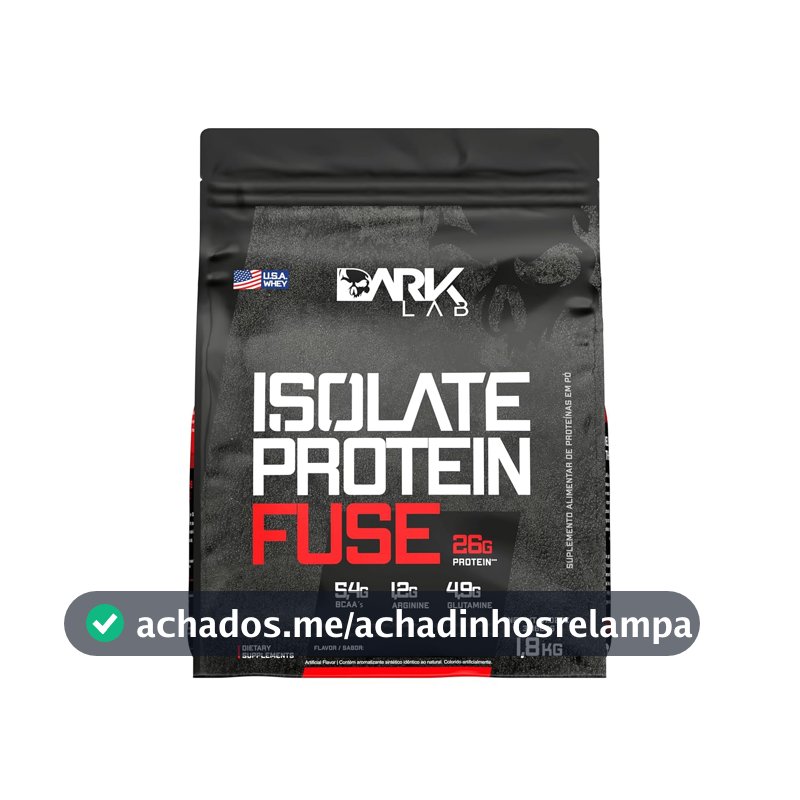 Isolate Protein Fuse Dark Lab, 1.8Kg, Brownie, Suporte Muscular