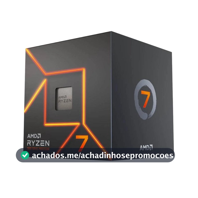 Processador AMD Ryzen 7 7700 Box(AM5/8Cores/16Threads/5.3GHz/40MB Cache/Radeon Graphics/Cooler Wraith) C/Video