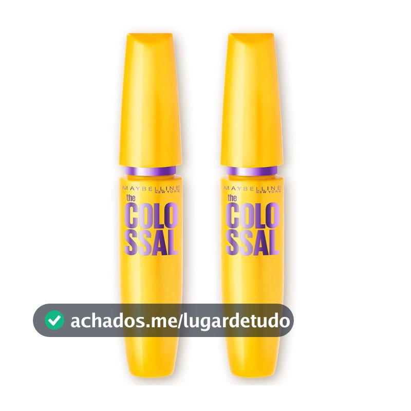 Máscara de Cílios Maybelline NY The Colossal, Kit com 2 Unidades